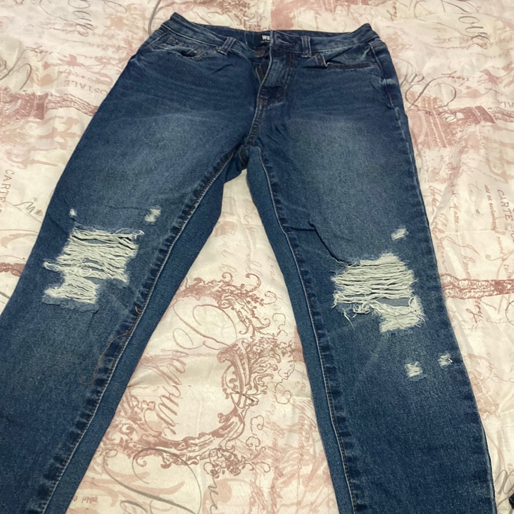 Girlfriend jeans . never worn , good condition